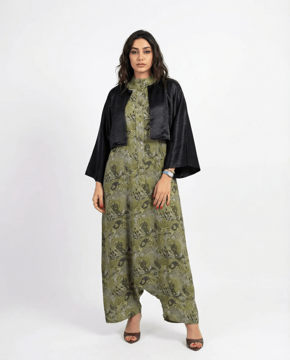 Botanic Flow Printed Jumpsuit - afroda