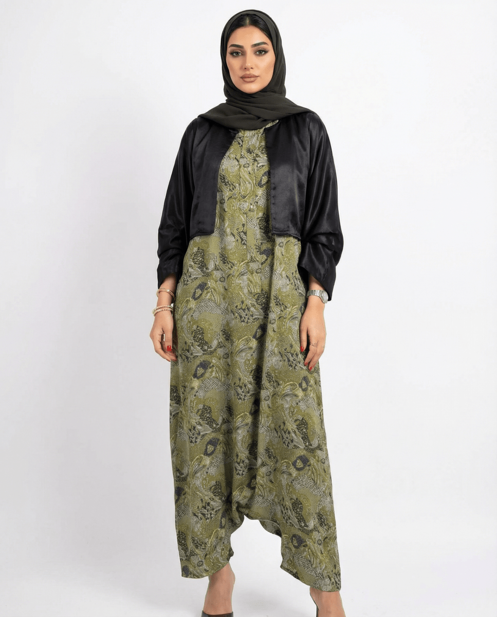 Botanic Flow Printed Jumpsuit - afroda