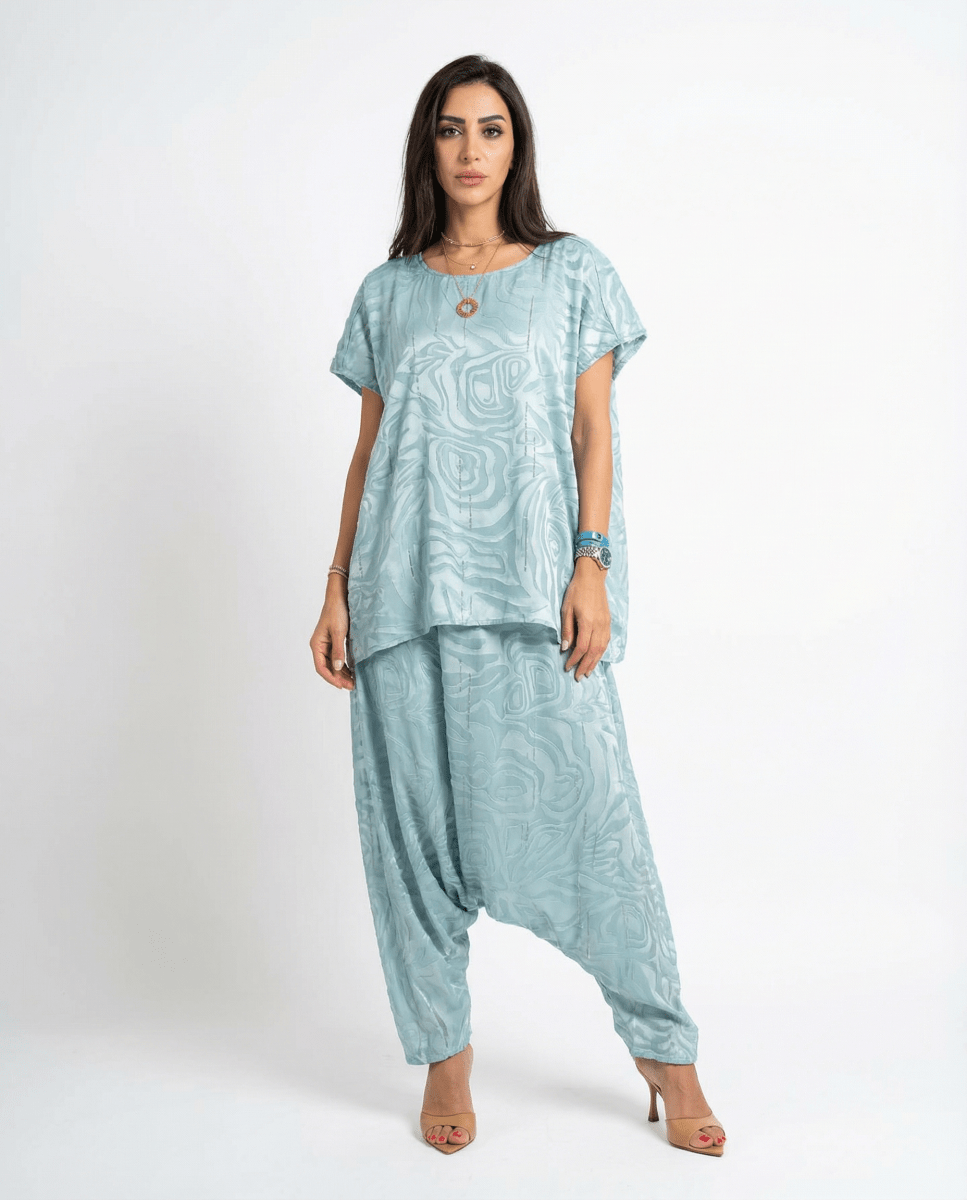 Silk Touch Draped Kaftan - afroda