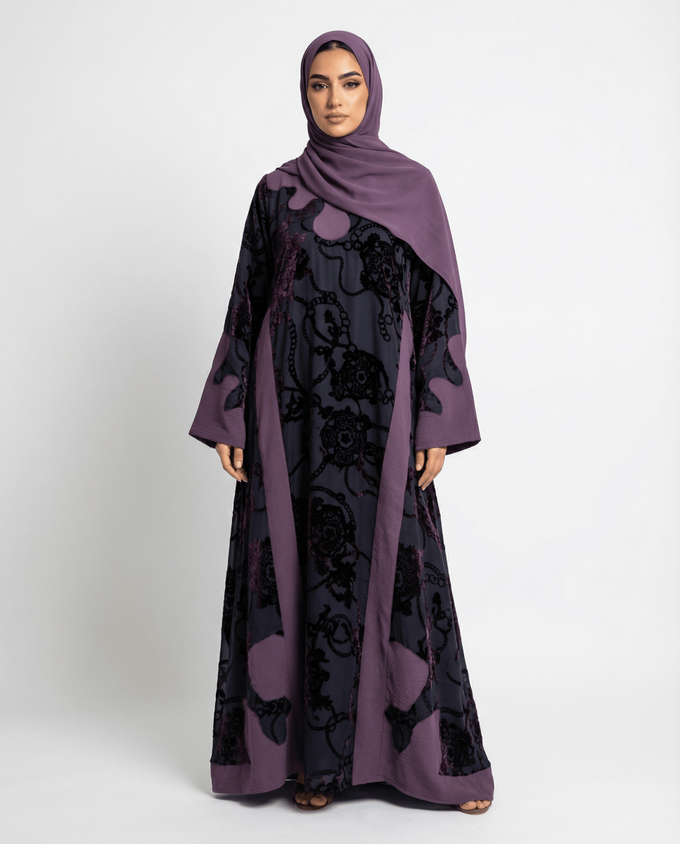 Snow Velvet Abaya - afroda