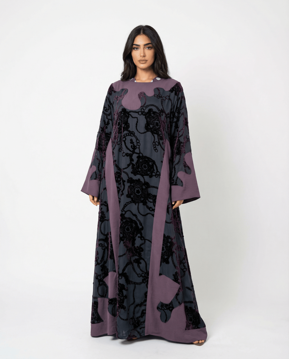 Snow Velvet Abaya - afroda