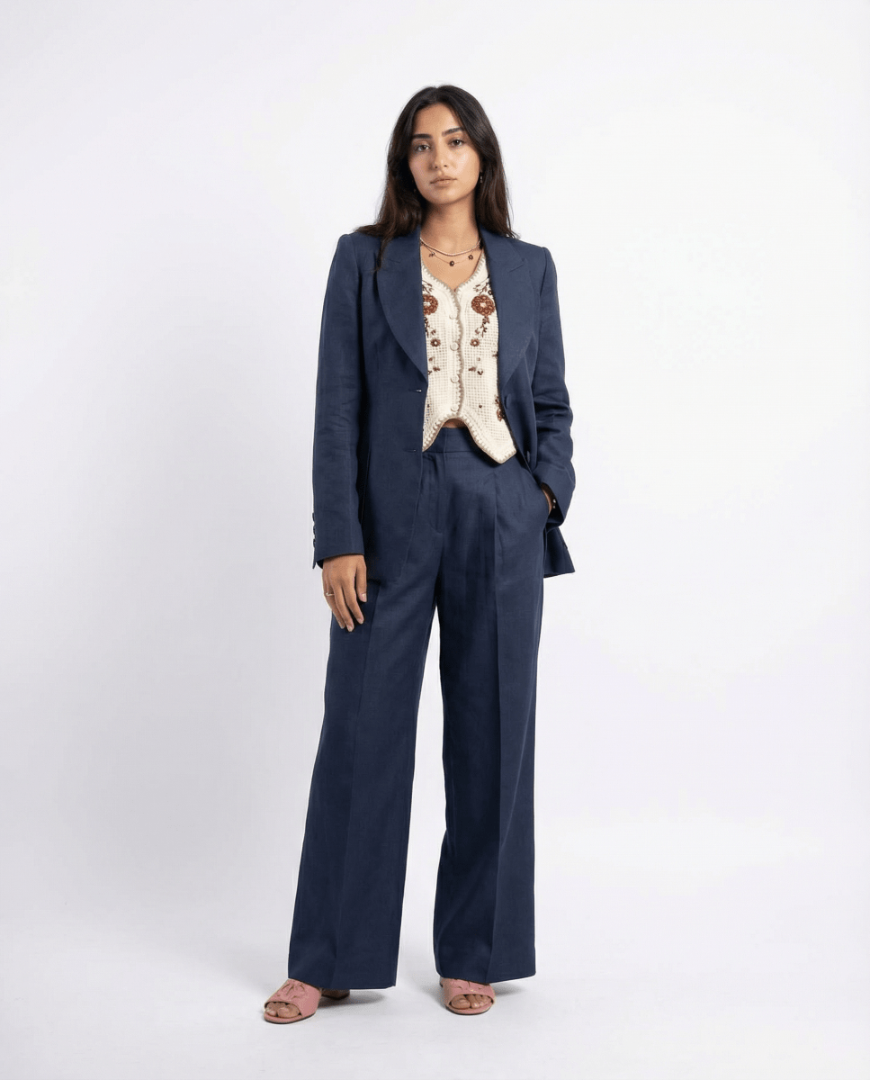 Tailored Pantsuit Set - afroda