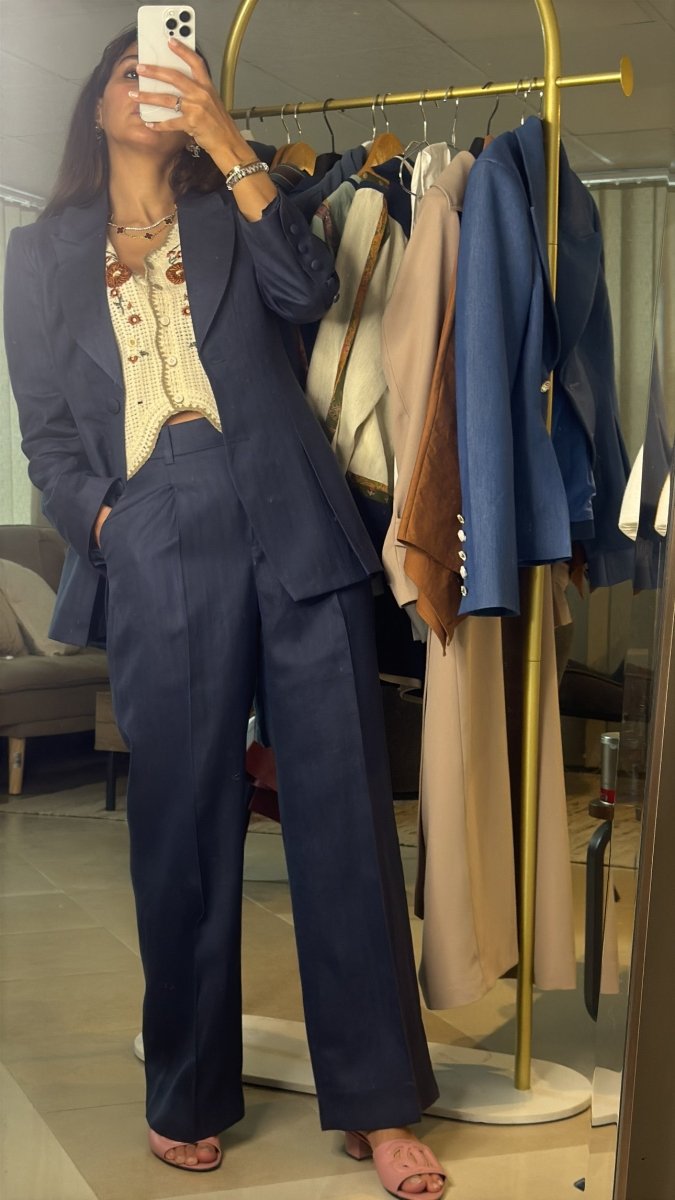 Tailored Pantsuit Set - afroda