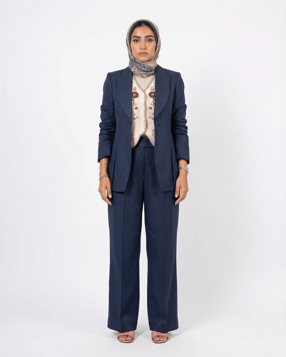 Tailored Pantsuit Set - afroda