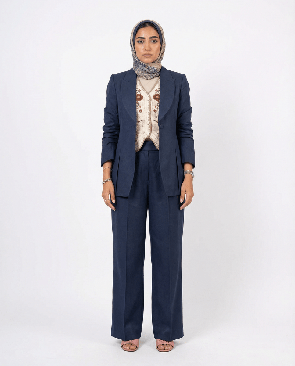 Tailored Pantsuit Set - afroda