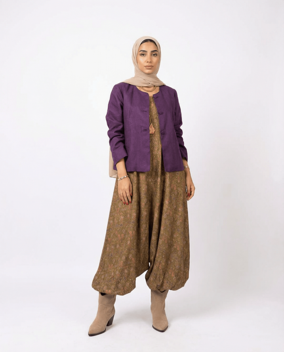 The Printed Harem Jumpsuit - afroda