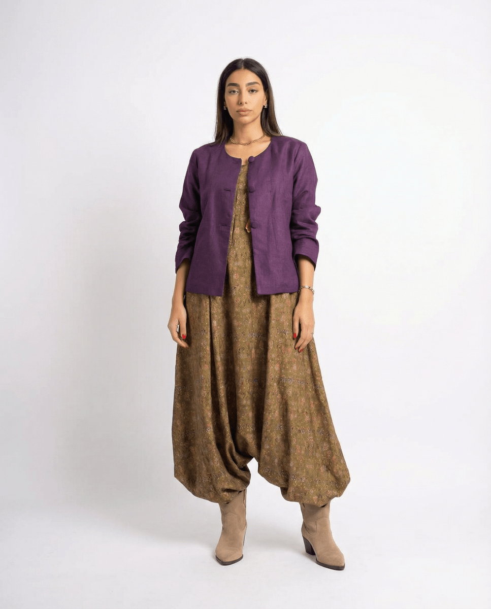 The Printed Harem Jumpsuit - afroda