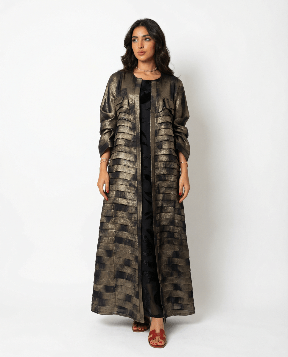 Black Dara'a with Gold Details - afroda