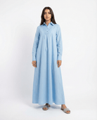 Classic Loose Shirt Dress - afroda