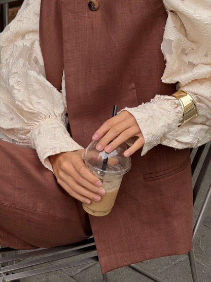 Linen Jacket & Pants Set - afroda