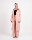 Linen Summer Trench Coat - afroda