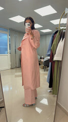 Linen Summer Trench Coat - afroda