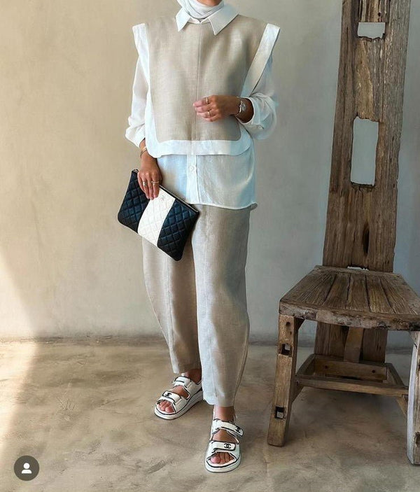 Organic Linen Co - ord Set - afroda