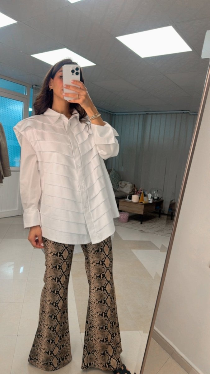 Pleated Statement Shirt – Short & Long Options - afroda