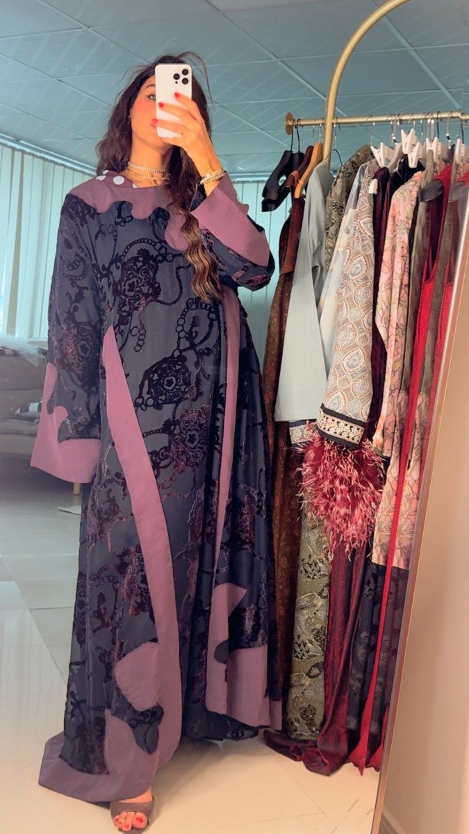Snow Velvet Abaya - afroda