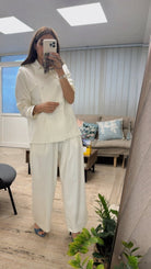 Structured Cotton Suit - afroda