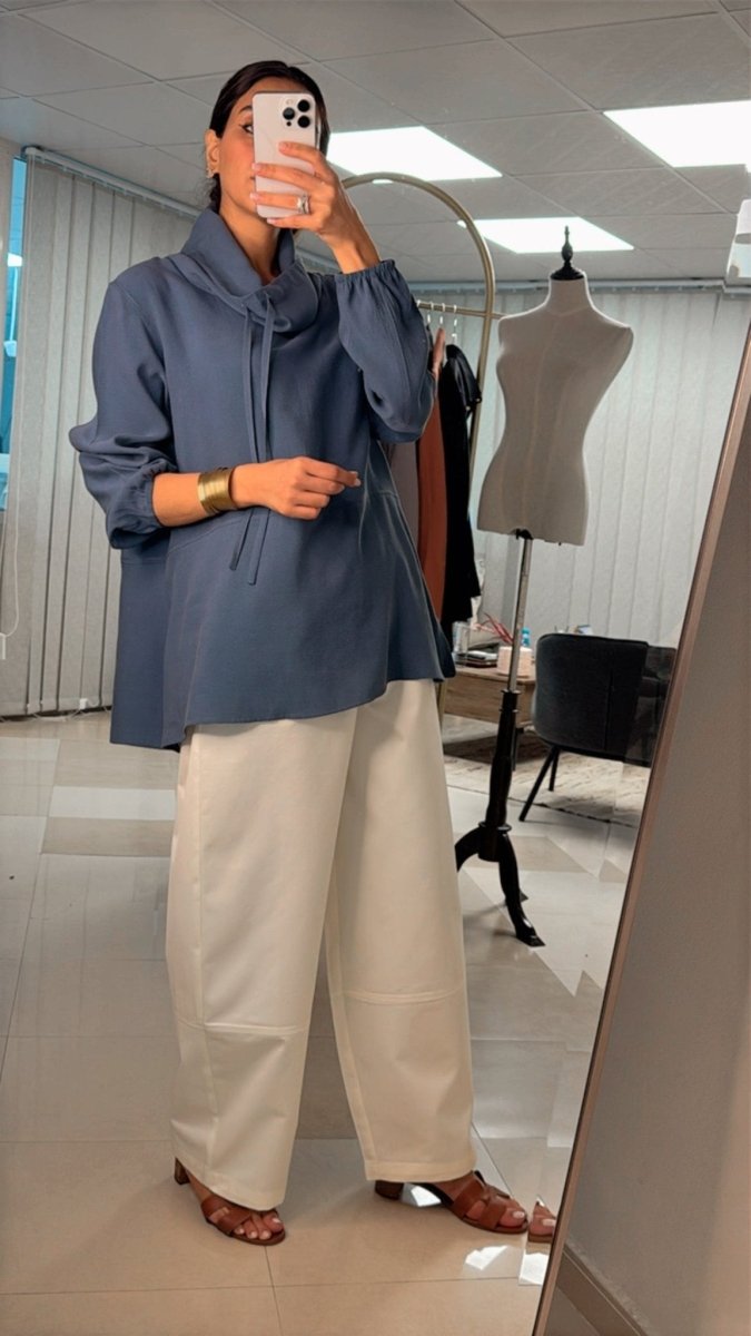 Sunshine – Modern Tunic & Wide - Leg Pants Set - afroda