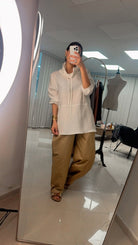 Sunshine – Modern Tunic & Wide - Leg Pants Set - afroda