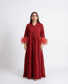 The Butterfly Feather - Trim Abaya - afroda