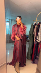 The Butterfly Feather - Trim Abaya - afroda