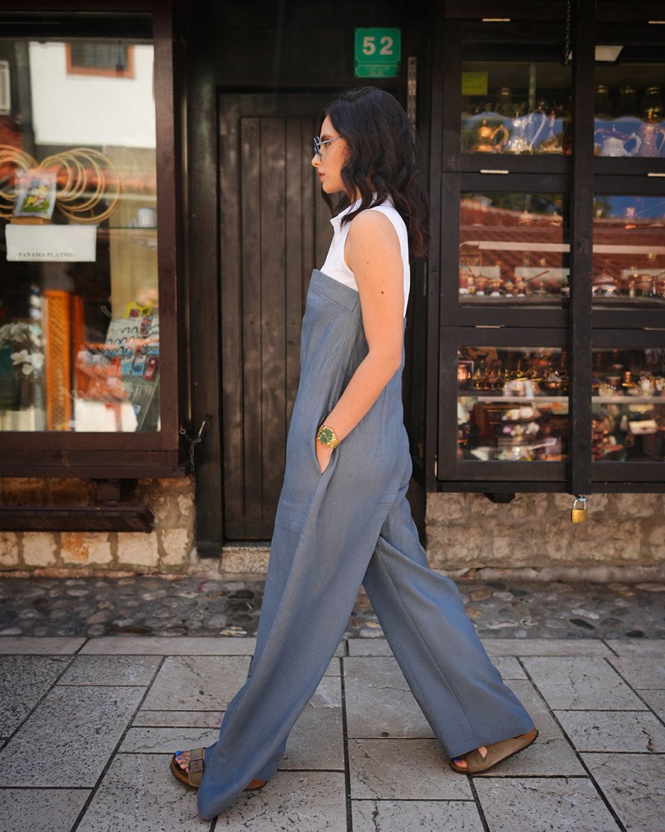 The Wide - Leg Jumpsuit - afroda