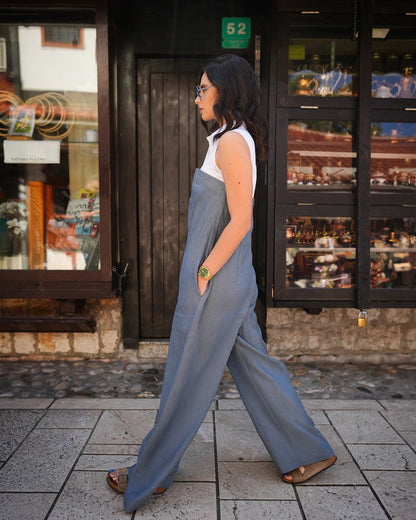 The Wide - Leg Jumpsuit - afroda